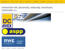 Tablet Screenshot of dc-avex.cz